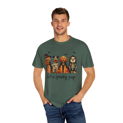 Halloween Dog T-shirt, Pumpkin Patch Design, Unisex Tee for Dog Lovers, Spooky Vibes, Trick-or-Treating Shirt, Casual Halloween Party Printify