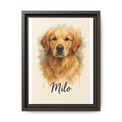 Framed Canvas, Dog Lover Decor, Lifelike Design, Home Wall Art, Matte Canvas Print, Housewarming Gift, Birthday Present for Dog Owners Printify
