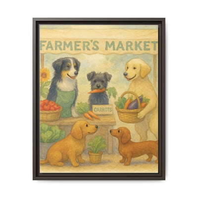 Framed Dog Art Print, Colorful Pet Decor, Animal Lover Gift, Farmhouse Wall Art, Dog Lover Home Decoration Printify