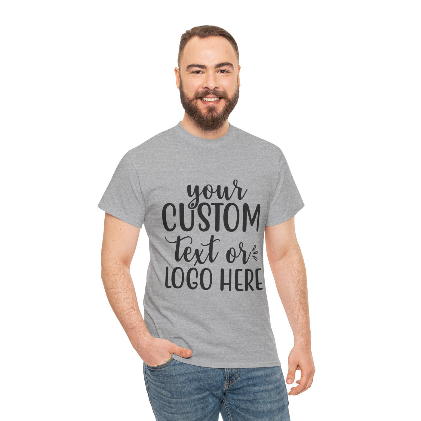 Customizable Unisex Tee with Your Text or Logo, Personalizable Gift, Casual Wear, Graphic Tee, Unique Shirt, Birthday Gift Printify