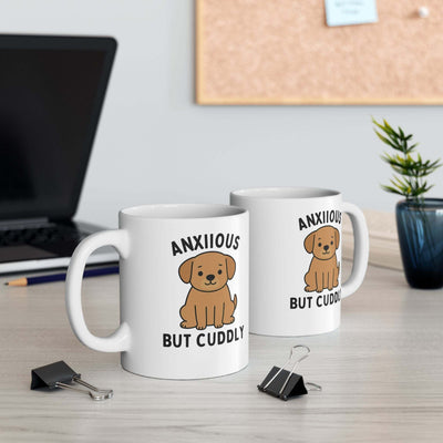 Anxious But Cuddly Dog Mug