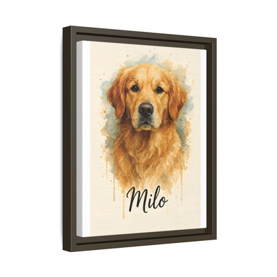 Framed Canvas, Dog Lover Decor, Lifelike Design, Home Wall Art, Matte Canvas Print, Housewarming Gift, Birthday Present for Dog Owners Printify