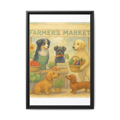 Framed Dog Art Print, Colorful Pet Decor, Animal Lover Gift, Farmhouse Wall Art, Dog Lover Home Decoration Printify