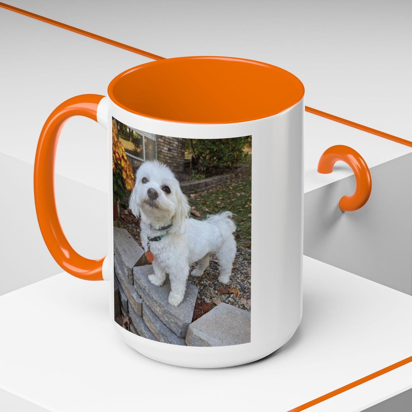 Custom Dog Photo Mug - Personalized Pet Lover Gift, Coffee Cup with Your Pet's Picture, Unique Keepsake for Dog Moms & Dads, Dog Lover Gift, Printify