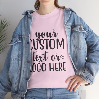 Customizable Unisex Tee with Your Text or Logo, Personalizable Gift, Casual Wear, Graphic Tee, Unique Shirt, Birthday Gift Printify