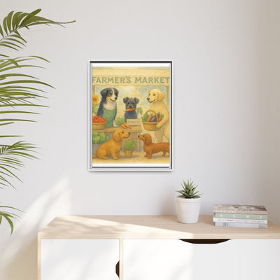 Framed Dog Art Print, Colorful Pet Decor, Animal Lover Gift, Farmhouse Wall Art, Dog Lover Home Decoration Printify