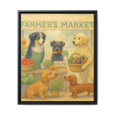Framed Dog Art Print, Colorful Pet Decor, Animal Lover Gift, Farmhouse Wall Art, Dog Lover Home Decoration Printify