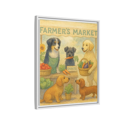 Framed Dog Art Print, Colorful Pet Decor, Animal Lover Gift, Farmhouse Wall Art, Dog Lover Home Decoration Printify