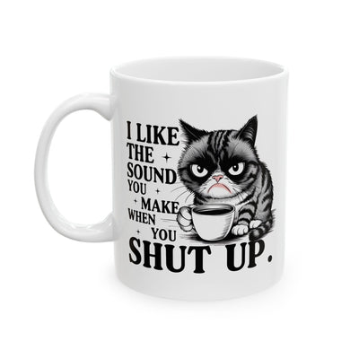 Funny Grumpy Cat Coffee Mug, Sarcastic Cat Lover Gift for Women or Men, Coworkers Funny Cat Mug, Gift for Cat Lovers, Birthday Present Printify