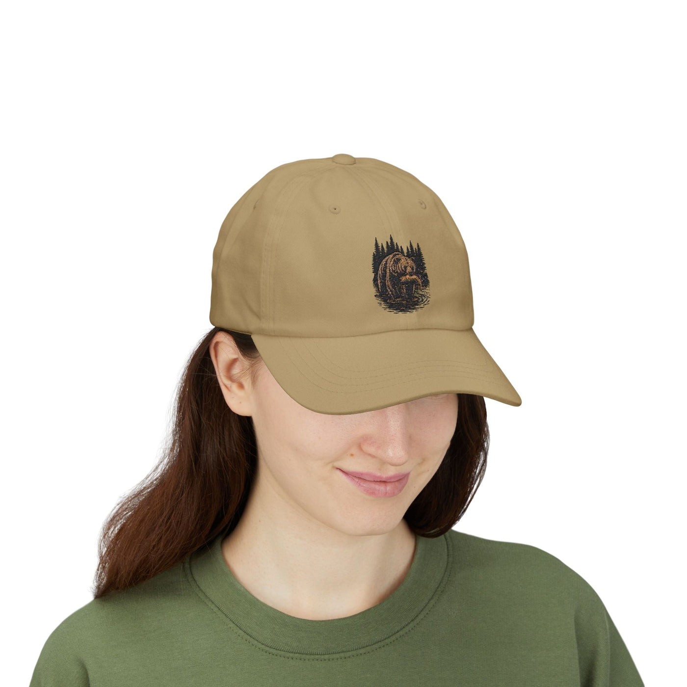 Classic Nature Bear Dad Cap, Hiking Hat, Outdoor Adventure Cap, Gifts for Dad, Summer Fashion Accessories Printify