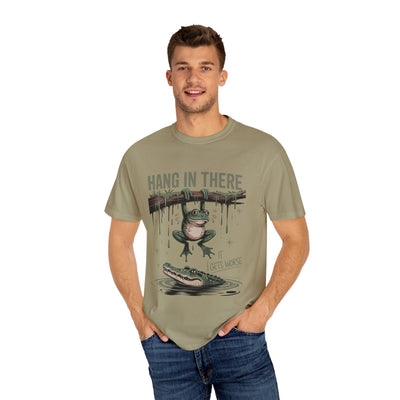 Funny Frog Survival T-shirt, Animal Lover Gift, Humor Tee, Unisex Cotton Shirt, Sarcastic Inspirational Top Printify