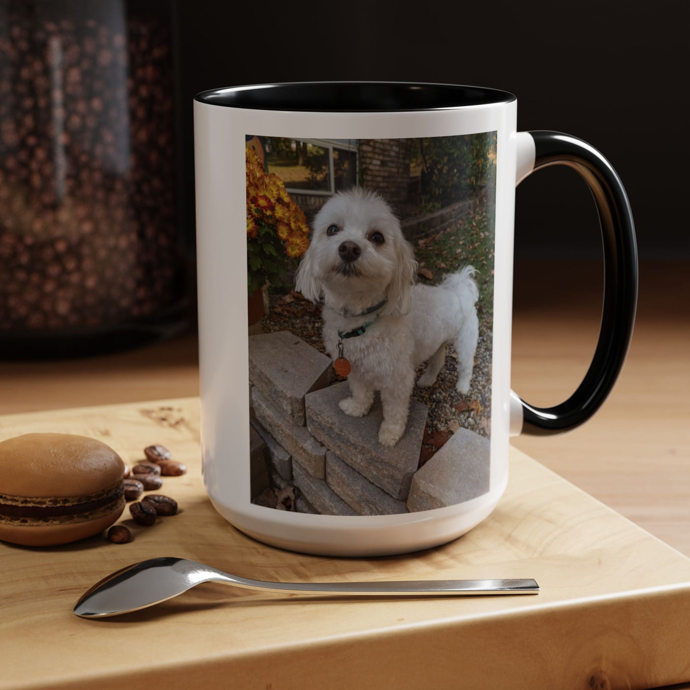 Custom Dog Photo Mug - Personalized Pet Lover Gift, Coffee Cup with Your Pet's Picture, Unique Keepsake for Dog Moms & Dads, Dog Lover Gift, Printify