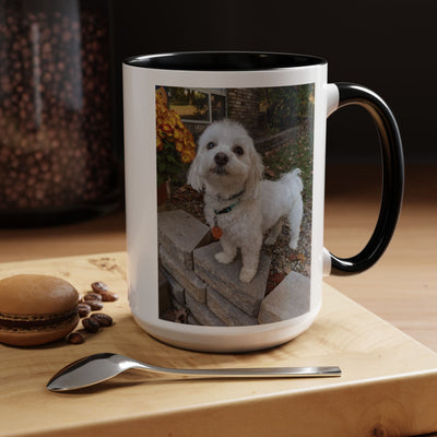 Custom Dog Photo Mug - Personalized Pet Lover Gift, Coffee Cup with Your Pet's Picture, Unique Keepsake for Dog Moms & Dads, Dog Lover Gift, Printify