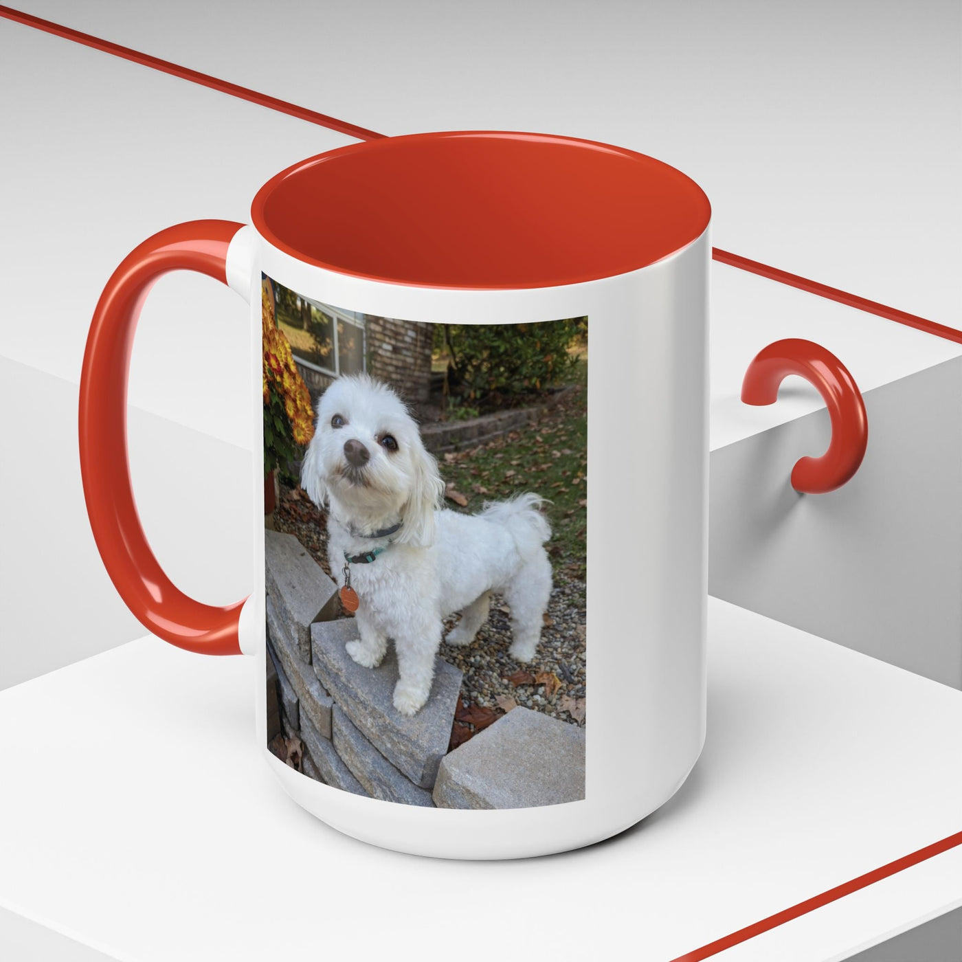 Custom Dog Photo Mug - Personalized Pet Lover Gift, Coffee Cup with Your Pet's Picture, Unique Keepsake for Dog Moms & Dads, Dog Lover Gift, Printify