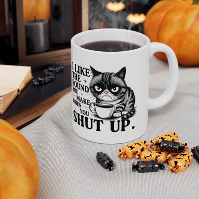 Funny Grumpy Cat Coffee Mug, Sarcastic Cat Lover Gift for Women or Men, Coworkers Funny Cat Mug, Gift for Cat Lovers, Birthday Present Printify