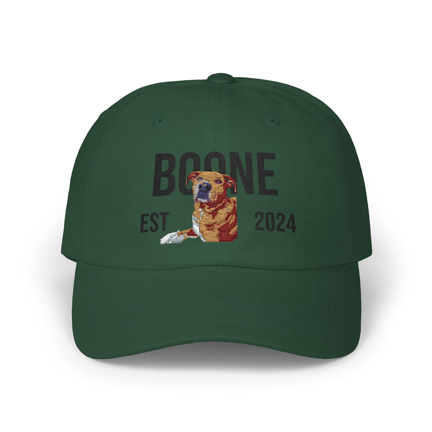 Personalized Classic Dad Cap with Custom Dog Embroidery - Great Gift for Pet Lovers, Fathers Day, Birthdays, Casual Wear, Outdoor Activities Printify