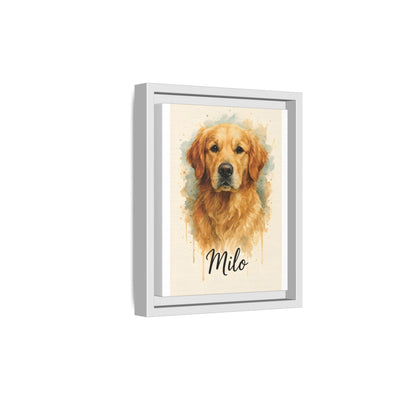 Framed Canvas, Dog Lover Decor, Lifelike Design, Home Wall Art, Matte Canvas Print, Housewarming Gift, Birthday Present for Dog Owners Printify