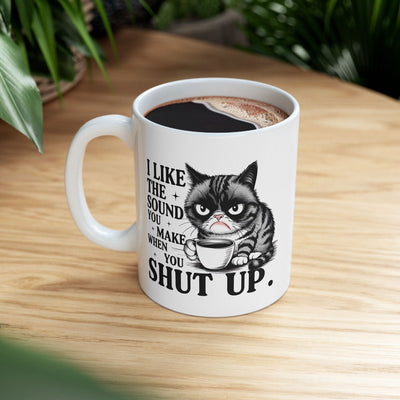 Funny Grumpy Cat Coffee Mug, Sarcastic Cat Lover Gift for Women or Men, Coworkers Funny Cat Mug, Gift for Cat Lovers, Birthday Present Printify