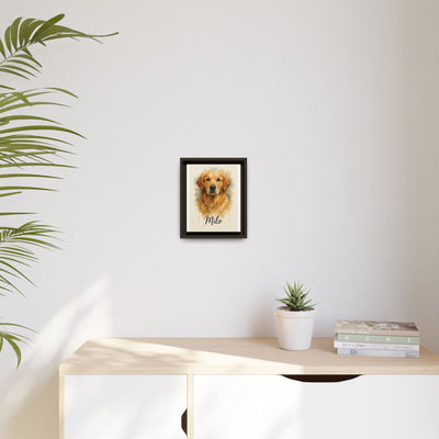 Framed Canvas, Dog Lover Decor, Lifelike Design, Home Wall Art, Matte Canvas Print, Housewarming Gift, Birthday Present for Dog Owners Printify