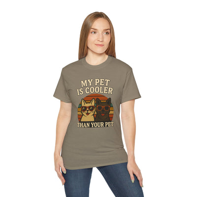 Pet Silhouette Retro Tee Printify