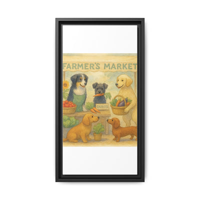 Framed Dog Art Print, Colorful Pet Decor, Animal Lover Gift, Farmhouse Wall Art, Dog Lover Home Decoration Printify