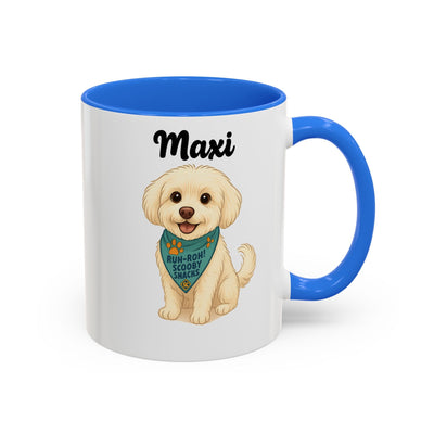 Personalized Dog Lover's Mug, Custom Cartoon Pet Portrait, Ceramic Coffee Cup, Gift for Pet Parents, Birthday Present, Holiday Gift, Pet Printify