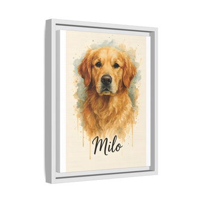 Framed Canvas, Dog Lover Decor, Lifelike Design, Home Wall Art, Matte Canvas Print, Housewarming Gift, Birthday Present for Dog Owners Printify