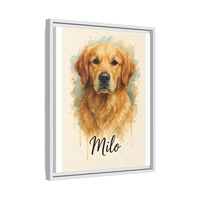 Framed Canvas, Dog Lover Decor, Lifelike Design, Home Wall Art, Matte Canvas Print, Housewarming Gift, Birthday Present for Dog Owners Printify
