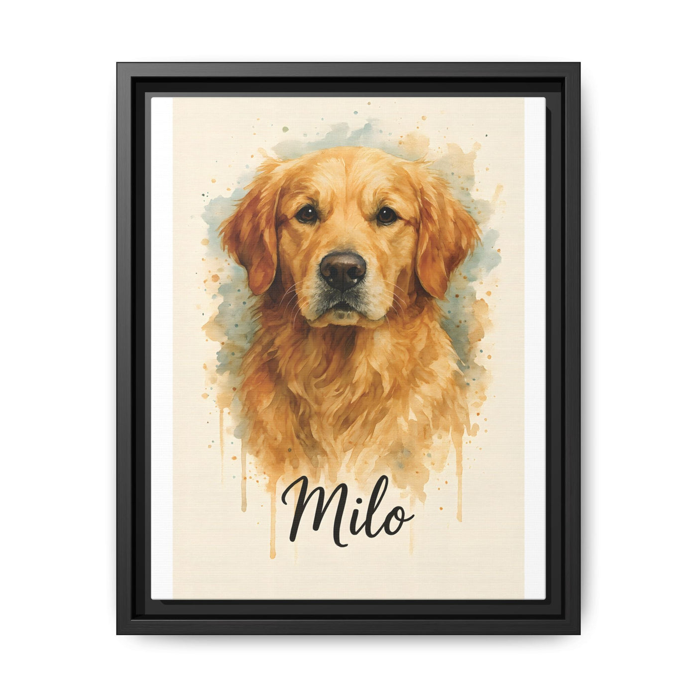 Framed Canvas, Dog Lover Decor, Lifelike Design, Home Wall Art, Matte Canvas Print, Housewarming Gift, Birthday Present for Dog Owners Printify