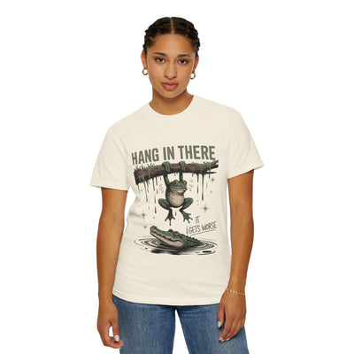 Funny Frog Survival T-shirt, Animal Lover Gift, Humor Tee, Unisex Cotton Shirt, Sarcastic Inspirational Top Printify