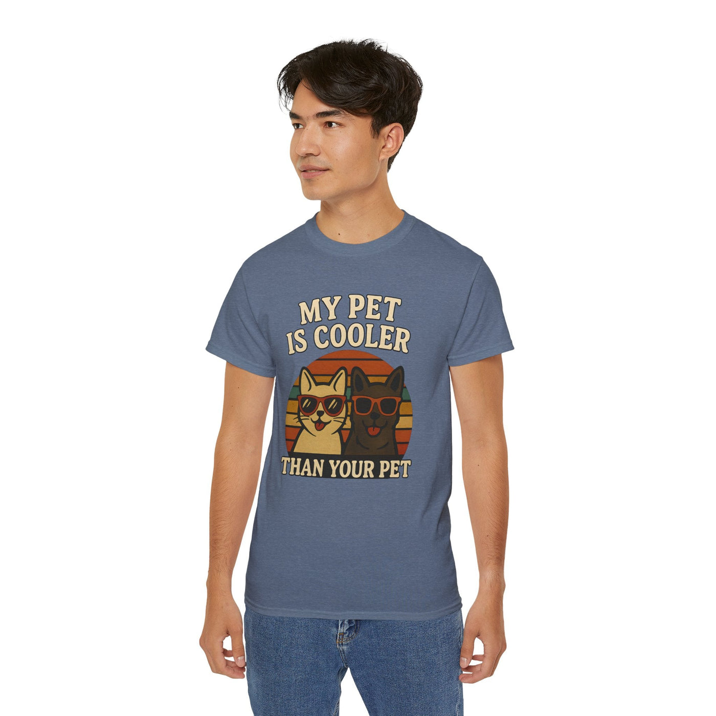 Pet Silhouette Retro Tee Printify