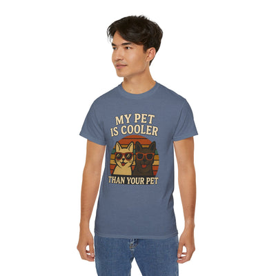 Pet Silhouette Retro Tee Printify