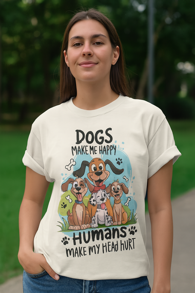 Dog Lovers Unisex T-Shirt, Fun Pet Graphic Tee, Great Gift for Animal Lovers, Casual Wear, Dog-Themed Birthday & Holiday Apparel Printify