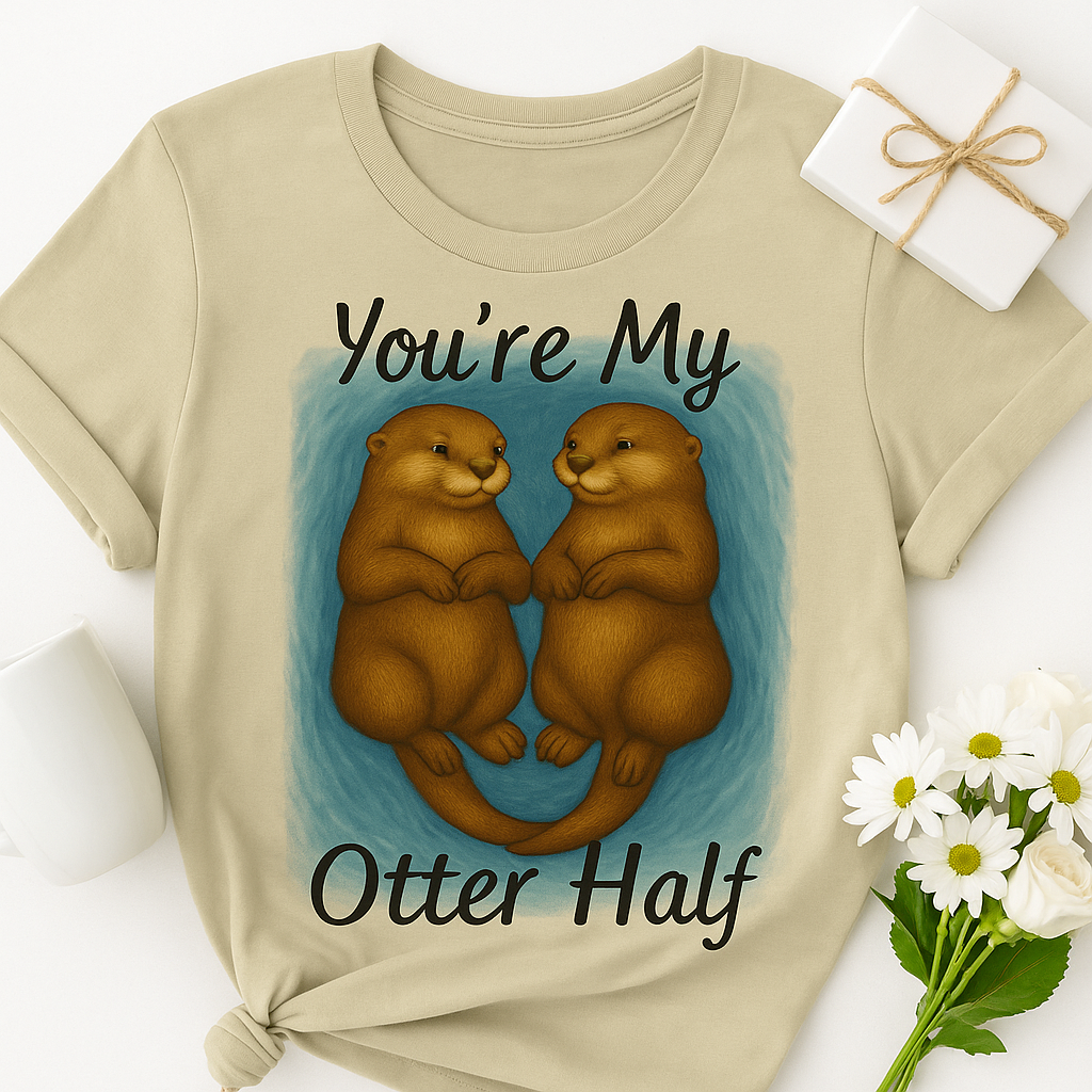 You re My Otter Half Shirt  Cute Animal Pun T Shirt for Couples  Otter Lovers Gift  Valentine Day or Anniversary Tee   Funny Wildlife Shirt Printify