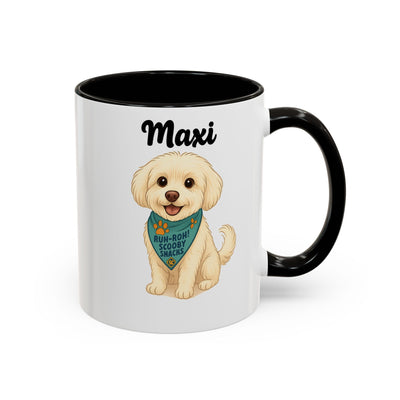 Personalized Dog Lover's Mug, Custom Cartoon Pet Portrait, Ceramic Coffee Cup, Gift for Pet Parents, Birthday Present, Holiday Gift, Pet Printify