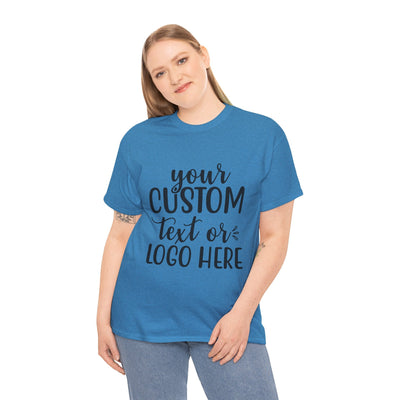 Customizable Unisex Tee with Your Text or Logo, Personalizable Gift, Casual Wear, Graphic Tee, Unique Shirt, Birthday Gift Printify