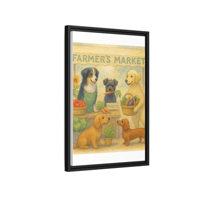 Framed Dog Art Print, Colorful Pet Decor, Animal Lover Gift, Farmhouse Wall Art, Dog Lover Home Decoration Printify