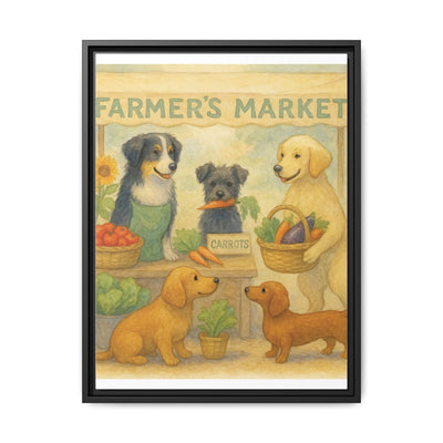 Framed Dog Art Print, Colorful Pet Decor, Animal Lover Gift, Farmhouse Wall Art, Dog Lover Home Decoration Printify