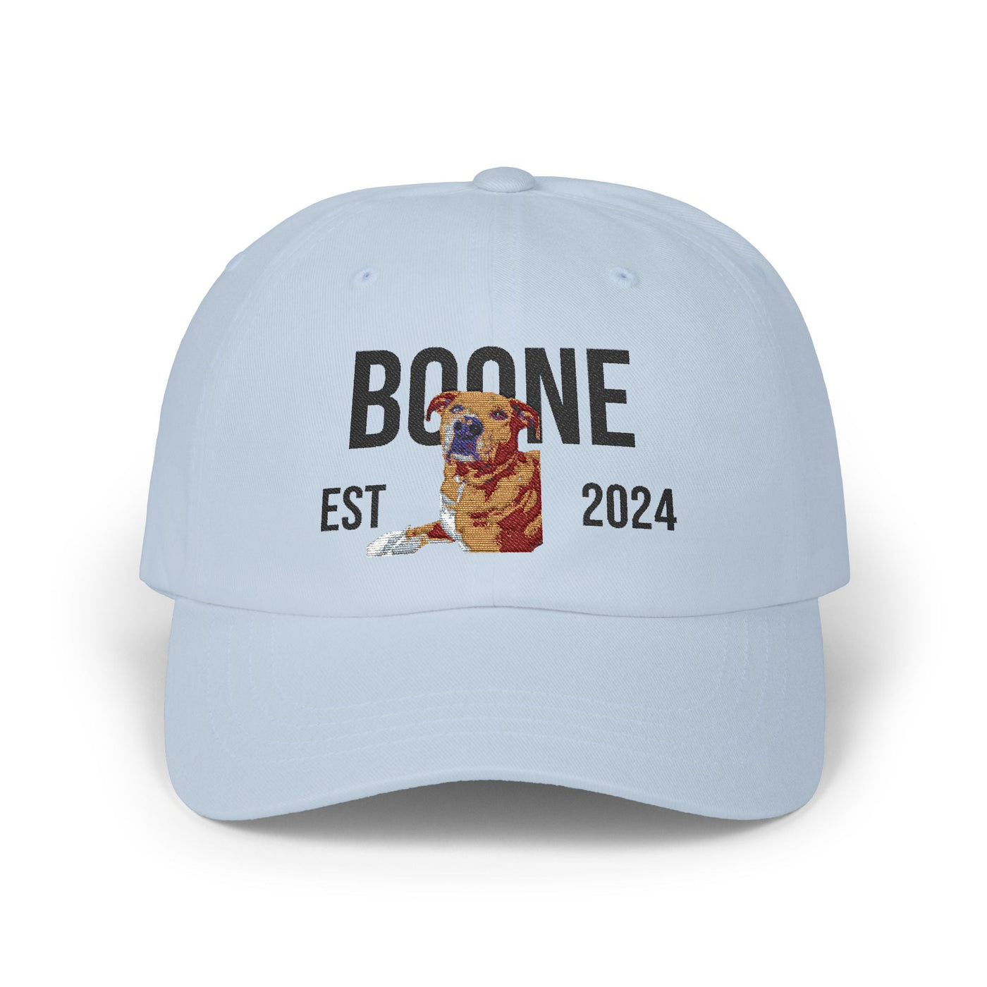 Personalized Classic Dad Cap with Custom Dog Embroidery - Great Gift for Pet Lovers, Fathers Day, Birthdays, Casual Wear, Outdoor Activities Printify