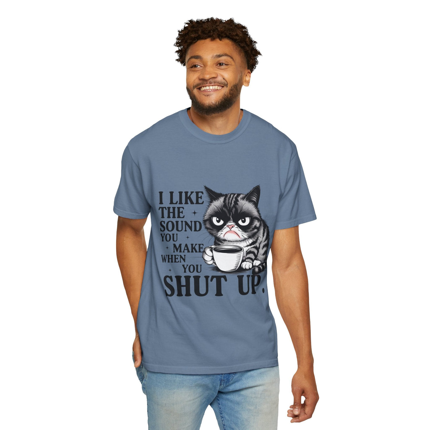 Funny Cat T-Shirt, I Like the Sound You Make When You Shut Up Tee, Gift for Cat Lovers, Humorous Graphic Tee, Unisex Apparel, Cute [...] - Clawsy.store