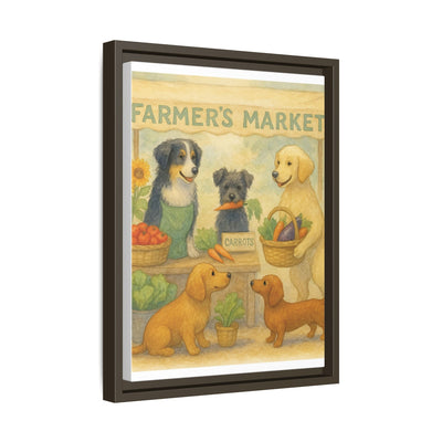 Framed Dog Art Print, Colorful Pet Decor, Animal Lover Gift, Farmhouse Wall Art, Dog Lover Home Decoration Printify