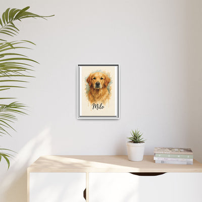 Framed Canvas, Dog Lover Decor, Lifelike Design, Home Wall Art, Matte Canvas Print, Housewarming Gift, Birthday Present for Dog Owners Printify