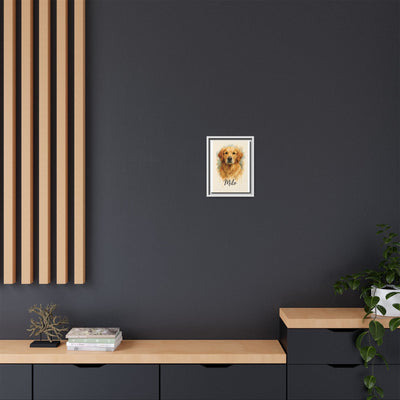 Framed Canvas, Dog Lover Decor, Lifelike Design, Home Wall Art, Matte Canvas Print, Housewarming Gift, Birthday Present for Dog Owners Printify