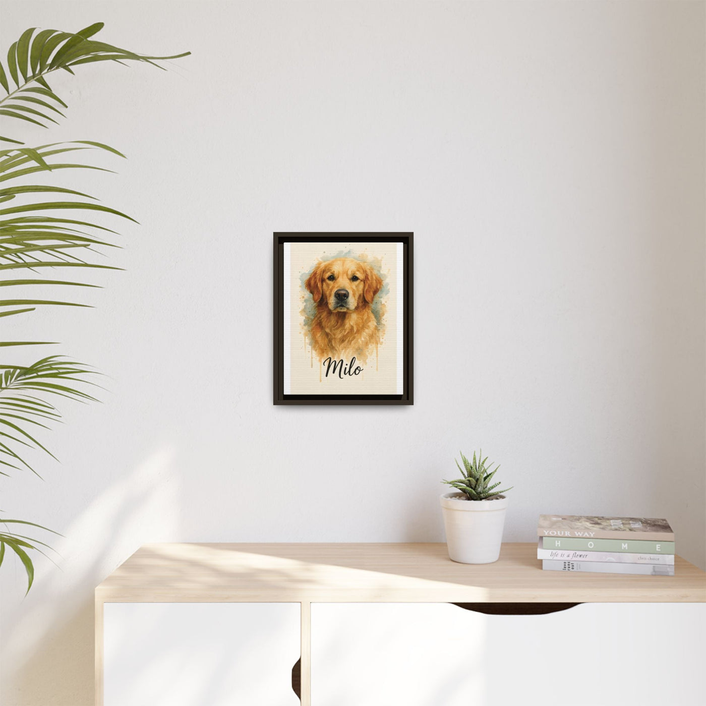 Framed Canvas, Dog Lover Decor, Lifelike Design, Home Wall Art, Matte Canvas Print, Housewarming Gift, Birthday Present for Dog Owners Printify