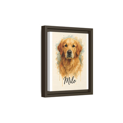 Framed Canvas, Dog Lover Decor, Lifelike Design, Home Wall Art, Matte Canvas Print, Housewarming Gift, Birthday Present for Dog Owners Printify