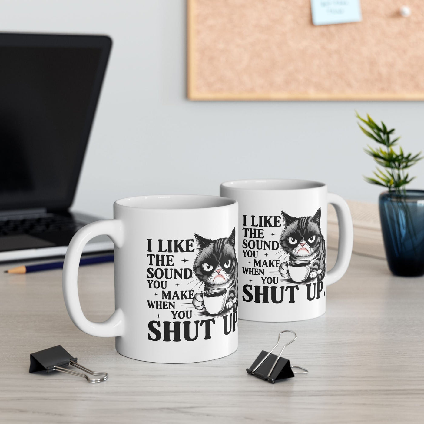 Funny Grumpy Cat Coffee Mug, Sarcastic Cat Lover Gift for Women or Men, Coworkers Funny Cat Mug, Gift for Cat Lovers, Birthday Present Printify
