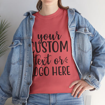 Customizable Unisex Tee with Your Text or Logo, Personalizable Gift, Casual Wear, Graphic Tee, Unique Shirt, Birthday Gift Printify