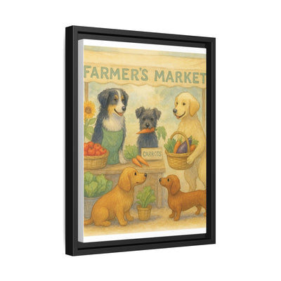 Framed Dog Art Print, Colorful Pet Decor, Animal Lover Gift, Farmhouse Wall Art, Dog Lover Home Decoration Printify