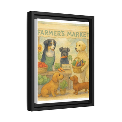 Framed Dog Art Print, Colorful Pet Decor, Animal Lover Gift, Farmhouse Wall Art, Dog Lover Home Decoration Printify