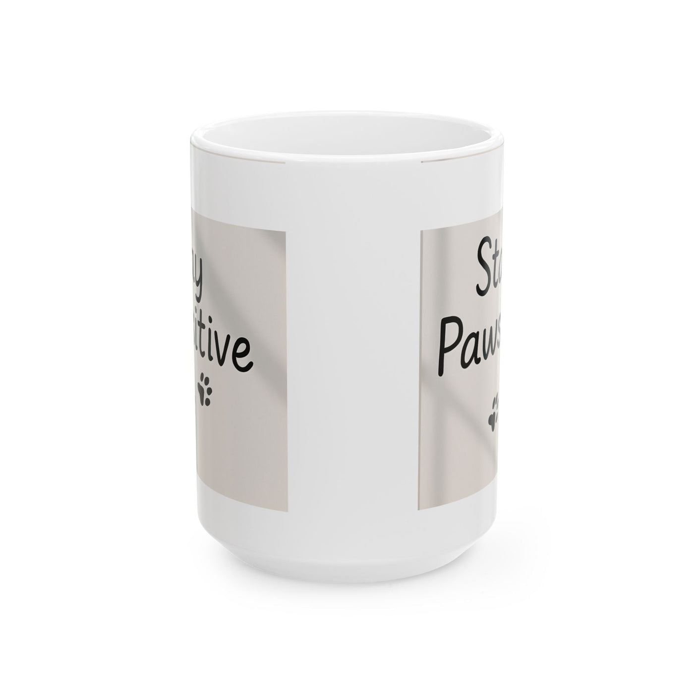 Pawsitivity Mug, Dog Lover Gift, Coffee Cup, Tea Mug, Playful Paw Prints, 11oz Printify